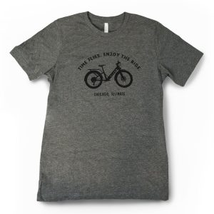 Adult Shirt Gray Flyer Bike L
