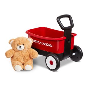 Push & Pull Walker Wagon with Teddy Bear